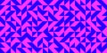Different pointed triangular and trapezoidal shapes mix multidirectional pattern background, combine vibrant purple and blue color