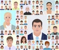 Different portraits, choose people, vector