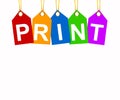 Different Printing Services and Products Royalty Free Stock Photo