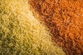 Different rice piles. Generate Ai Royalty Free Stock Photo