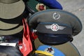 Different russian, german Army, Stasi, KGB, Police officers caps