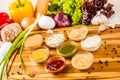 Different sauces assortment Royalty Free Stock Photo