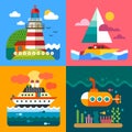 Different sea landscapes