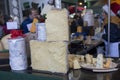 different selection of cheese at Borough market