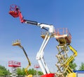 Different self propelled articulated boom lifts and scissor lift