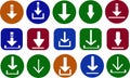 Different set of elements for Download icon.