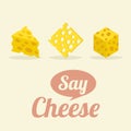 Different Shape of Cheeses