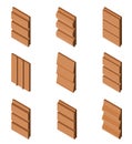 Different Siding Profiles in Isometric View