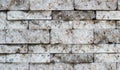 Different size white marble bricks texture