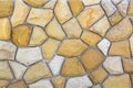 Different sizes of sand stones. Stone wall pattern background Royalty Free Stock Photo