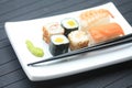 Different sorts of sushi Royalty Free Stock Photo