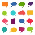 different speech bubbles collection