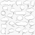different speech bubbles collection Royalty Free Stock Photo