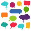 different speech bubbles collection Royalty Free Stock Photo