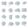 different speech bubbles collection Royalty Free Stock Photo