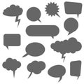 different speech bubbles collection Royalty Free Stock Photo