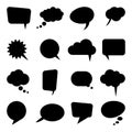 different speech bubbles collection