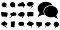 different speech bubbles collection Royalty Free Stock Photo