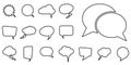 different speech bubbles collection Royalty Free Stock Photo
