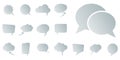 different speech bubbles collection Royalty Free Stock Photo