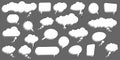 different speech bubbles collection Royalty Free Stock Photo