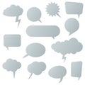 different speech bubbles collection Royalty Free Stock Photo