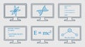 Different Subject Line Icon Set. Royalty Free Stock Photo