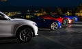 Different supercars at the night