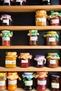 Different tastes home made jam Royalty Free Stock Photo