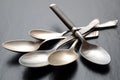Different teaspoons on a table Royalty Free Stock Photo