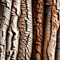 Different textured tree bark - ai generated image