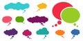 different thought bubbles collection Royalty Free Stock Photo