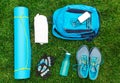 Different tools and accessories for sport.