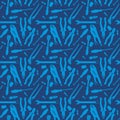 Different tools pattern blue