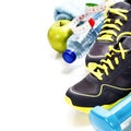 Different tools for sport and healthy food