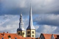 Different towers of Nicolai church in Lemgo