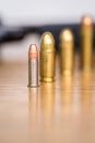 Different type of bullets Royalty Free Stock Photo