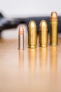 Different type of bullets Royalty Free Stock Photo