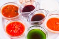 Different type of sauces Royalty Free Stock Photo