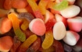 Different types of candy that give a beautiful color to the image.