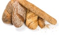 Different types of cereal bread Royalty Free Stock Photo