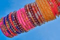 Different Types Of Gold, Glass & Metal Bangles. Indian Traditional Ornaments For Married Female. Image - 15