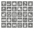 Travel, vacation, tourism, vacation, icons, pencil shading, vector. Royalty Free Stock Photo