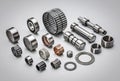Different types of industrial bearings Royalty Free Stock Photo
