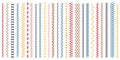 Different types of machine stitch brush pattern