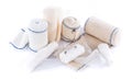 Different types of medical bandages