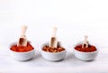 Different types of paprika Royalty Free Stock Photo