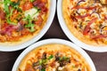 Different Types Of Tasty Pizza Royalty Free Stock Photo