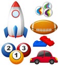 Different types of toys