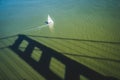 Different unique view of the San Francisco city and the Golden Gate Bridge shadow, California Royalty Free Stock Photo